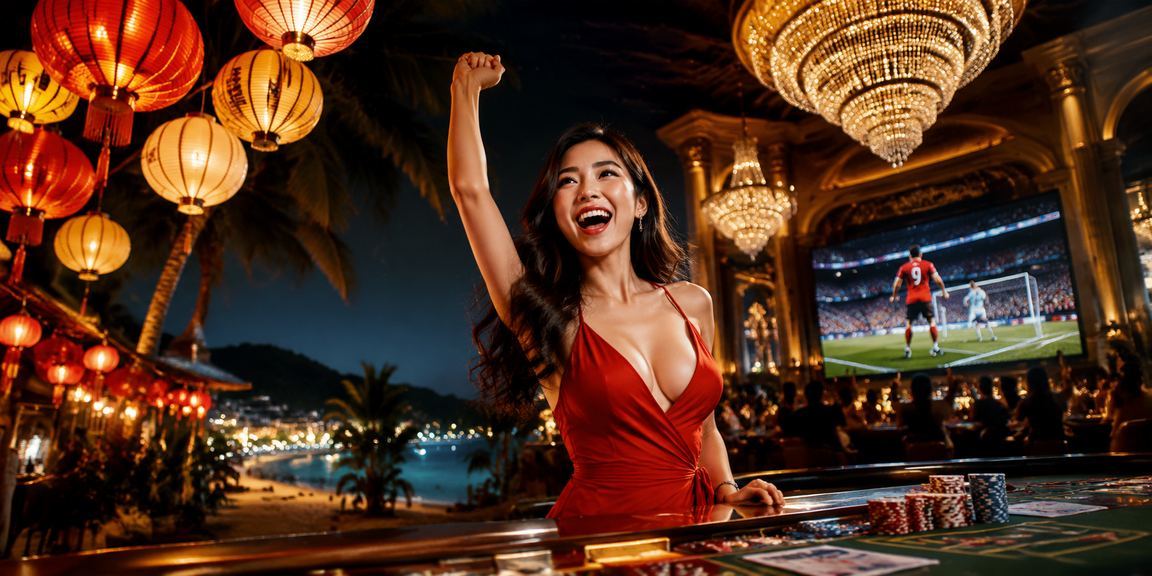 Khung cảnh thị trường casino đêm tại Phú Quốc